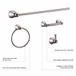 Design House Kassel Metal Toilet Paper Holder in Brushed Nickel/Silver
