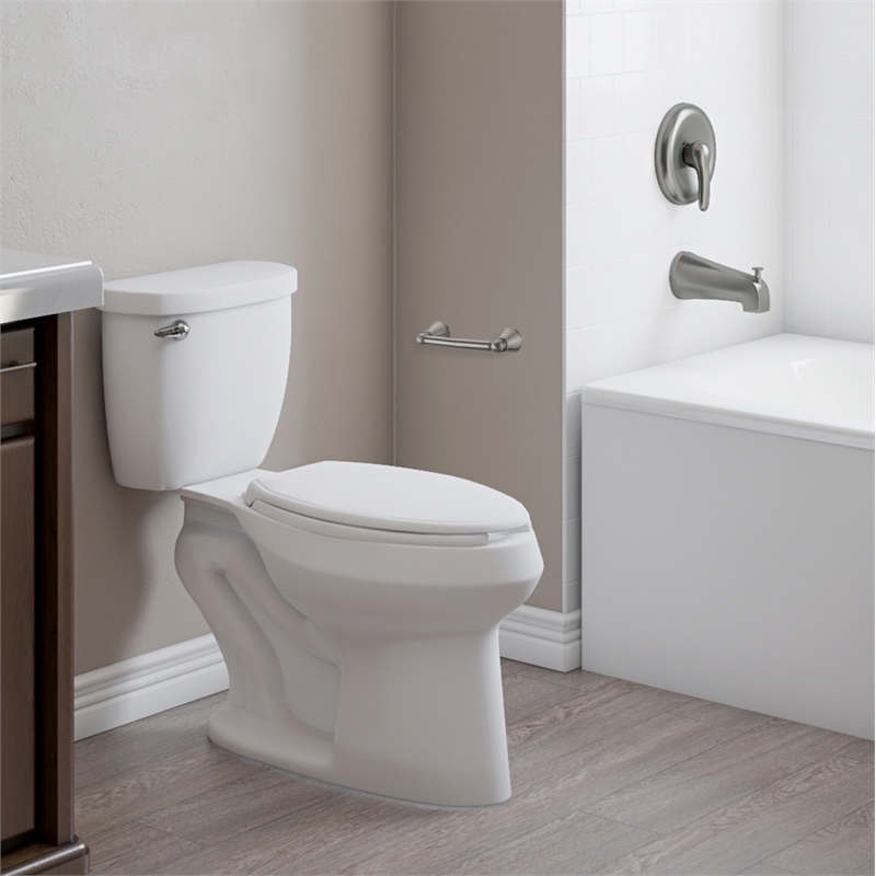 Design House Kassel Metal Toilet Paper Holder in Brushed Nickel/Silver