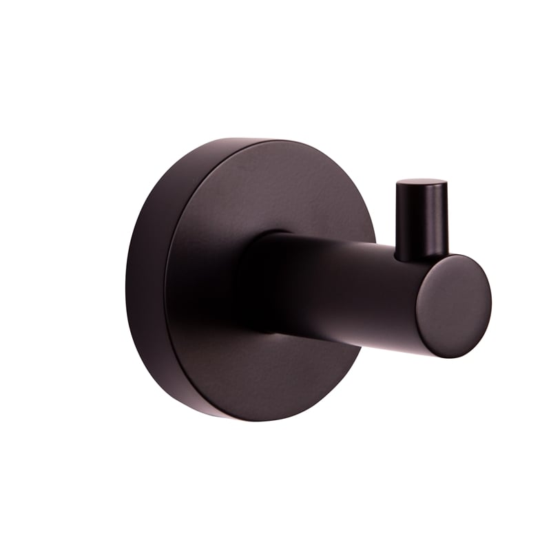 Design House Kelton 4-Piece Brass Bathroom Accessories in Matte Black