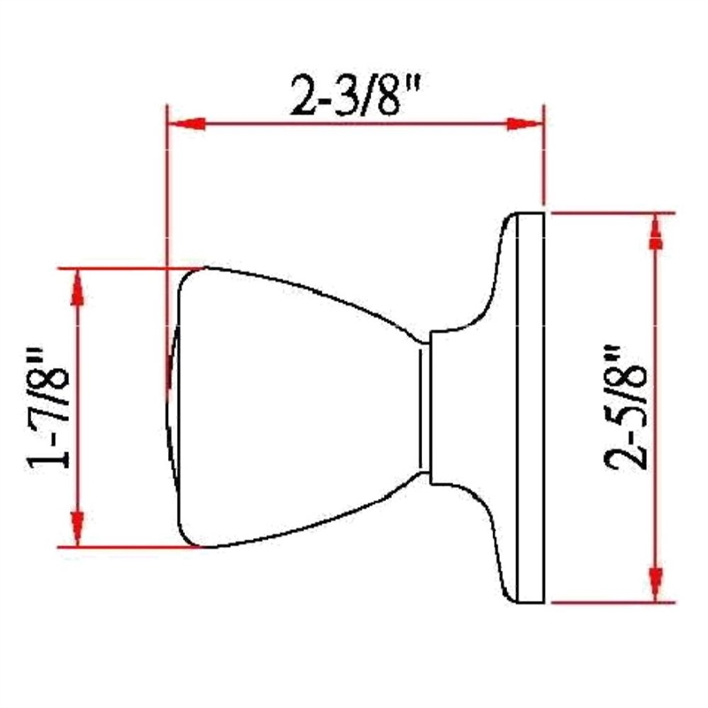 Design House Traditional Brass Tulip Dummy Door Handle in Satin Nickel