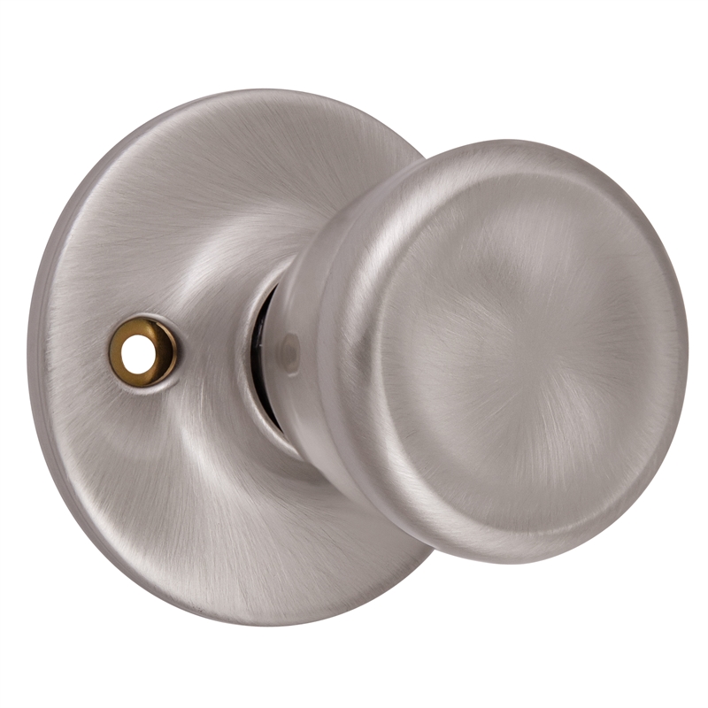 Design House Traditional Brass Tulip Dummy Door Handle in Satin Nickel