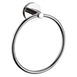 GRAZ Park Metal Towel Ring in Silver Polished Chrome