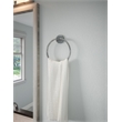 GRAZ Park Metal Towel Ring in Silver Polished Chrome