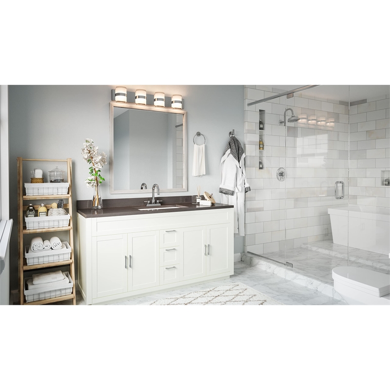 GRAZ Park Metal Towel Ring in Silver Polished Chrome