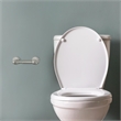 Design House Double Post Metal Toilet Paper Holder in Satin Nickel/Silver