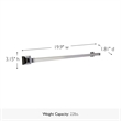 Design House Millbridge Metal Towel Bar in Polished Chrome/Silver