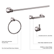 Design House Kassel Metal Toilet Paper Holder in Polished Chrome/Silver