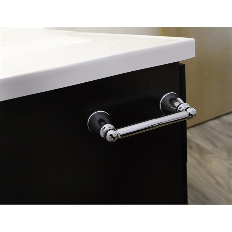 Design House Kassel Metal Toilet Paper Holder in Polished Chrome/Silver