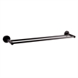 Design House Kelton Brass Double Towel Bar in Matte Black Finish