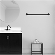 Design House Kelton Brass Double Towel Bar in Matte Black Finish