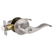 Design House Springdale 2-Way Brass Latch Door Lever in Satin Nickel/Silver