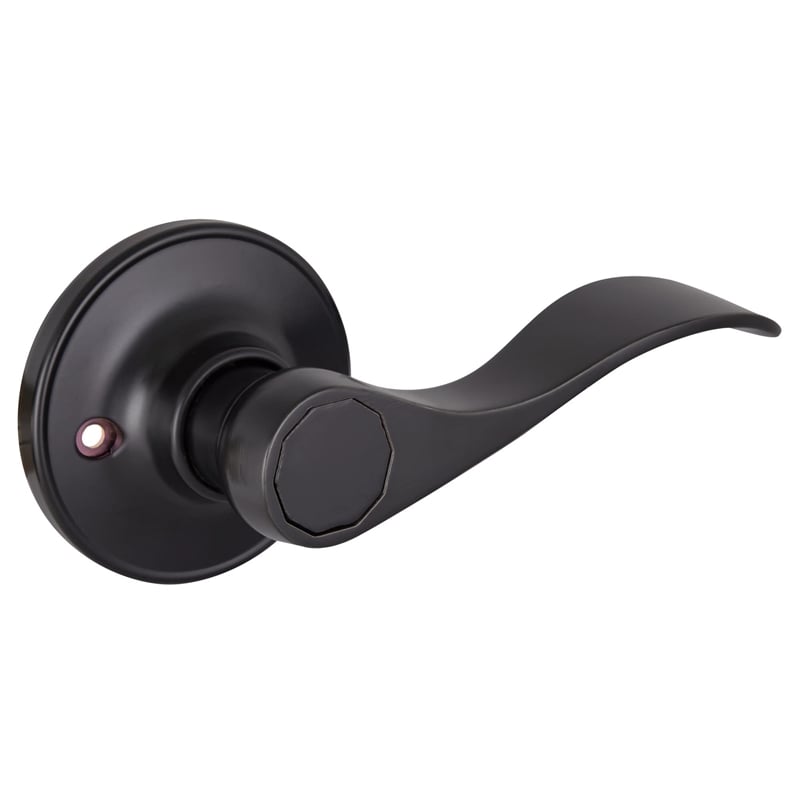 Design House Springdale Brass Dummy Door Handle in Matte Black