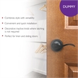 Design House Springdale Brass Dummy Door Handle in Matte Black