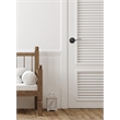 Design House Springdale Brass Dummy Door Handle in Matte Black