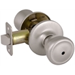 Tulip Privacy Brass Door Knob in Satin Silver Nickel
