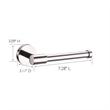 Design House GRAZ Metal Park Toilet Paper Holder in Polished Chrome/Silver