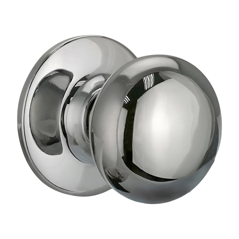 Design House Cambridge Brass Dummy Door Knob in Polished Chrome/Silver