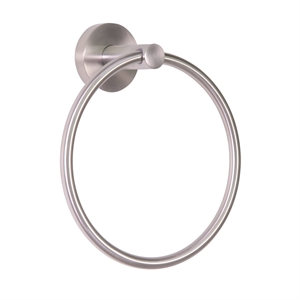 Design House Kelton Towel Ring in Satin Nickel Silver