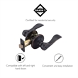 Springdale 2-Way Brass Privacy Door Lever in Oil Rubbed Bronze