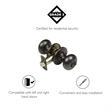 Cambridge Bronze Privacy Brass Door Knob