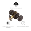 Cambridge Brass Closet Door Knob in Bronze