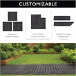 Square Deck Tiles in Modern Ebony/Black 6 Pack