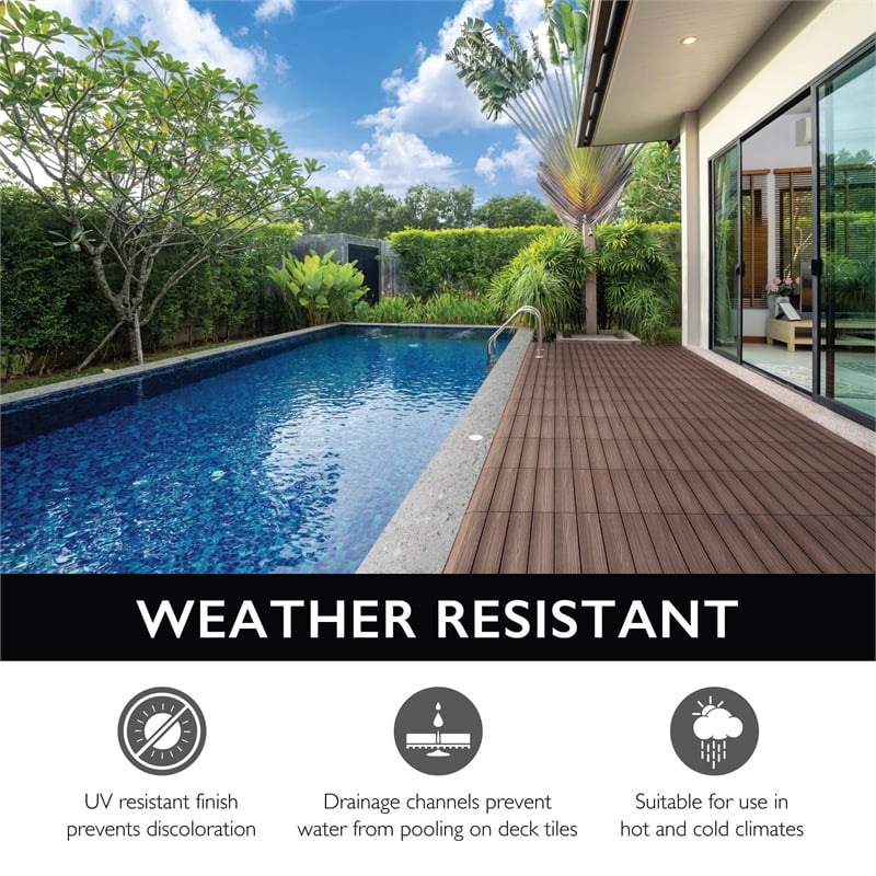 Corner Edge Wood Trim in Brown Canyon 4 Pack