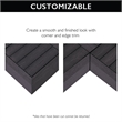 Corner Wood Trim in Modern Black 4 Pack
