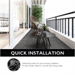 Straight Edge Wood Trim in Modern Black 4 Pack