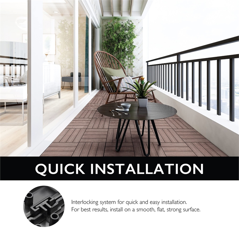 Straight Edge Wood Trim in Brown Canyon 4 Pack