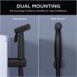 Stainless Steel Bidet Sprayer in Matte Black