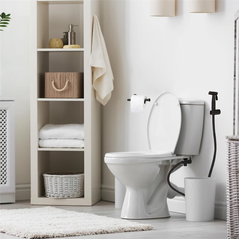 Stainless Steel Bidet Sprayer in Matte Black