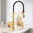 Brass Dishwasher Air Gap in Satin Gold and White