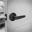 Delavan Brass Privacy Door Lever in Matte Black