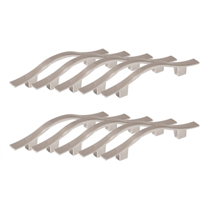 Metro Metal Cabinet Pull in Satin Nickel  10 Pack