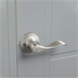 Stratford Passage Metal Door Knob in Satin Nickel  2 Pack