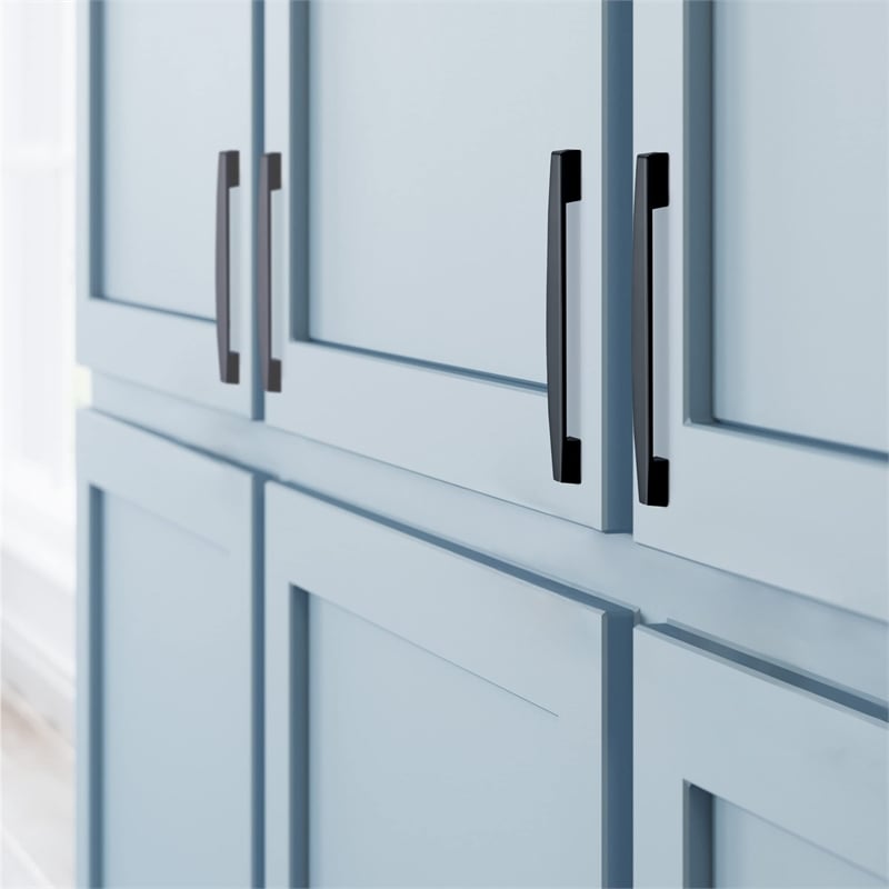 Brody Metal Cabinet Pull in Matte Black  5 Inch  10 Pack