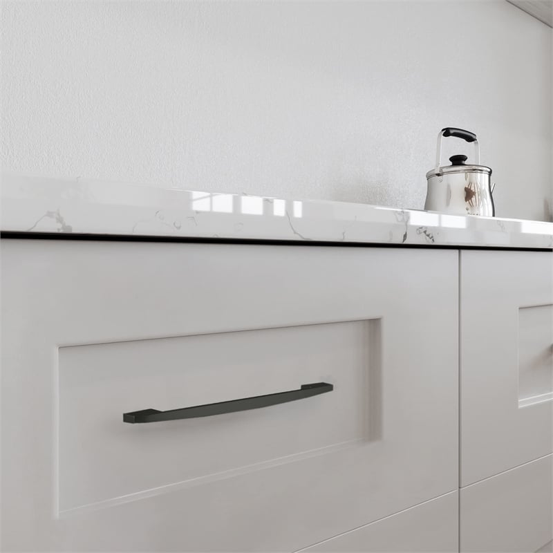 Brody Metal Cabinet Pull in Matte Black  5 Inch  10 Pack