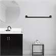 Kelton Double Brass Towel Bar in Matte Black and Gold