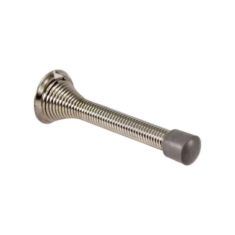 Satin Nickel Stainless Steel Spring Door Stop 10 Pack
