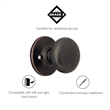 Cambridge Bronze Dummy Brass Door Knob