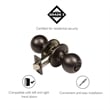 Ball Oil Rubbed Bronze Brass Privacy Door Knob