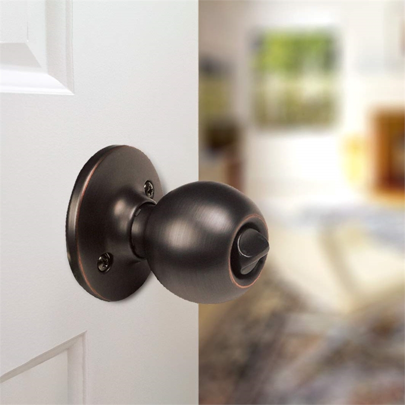 Ball Oil Rubbed Bronze Brass Privacy Door Knob