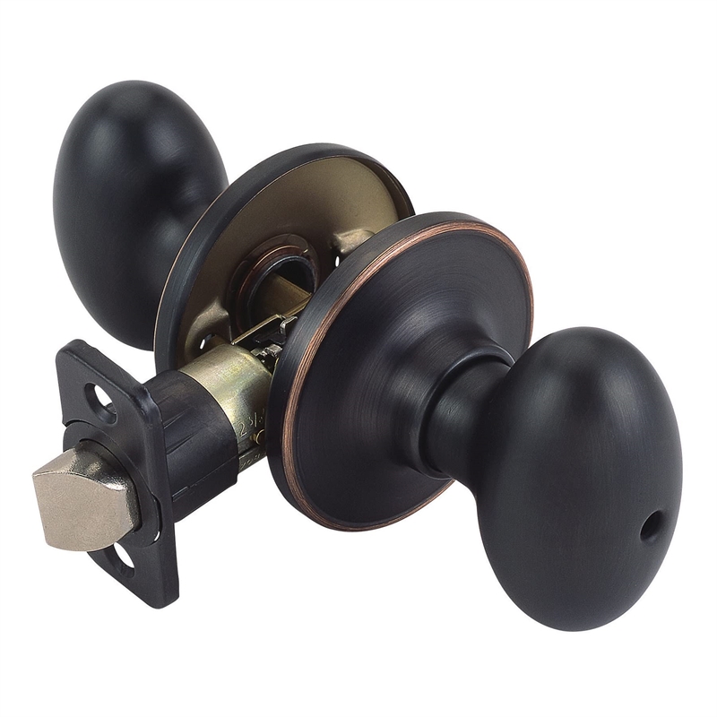 Egg Privacy Door Knob in Oil Rubbed Bronze