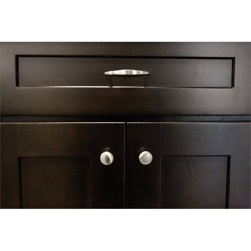 Arced Metal Cabinet Pull in Satin Nickel  25 Pack