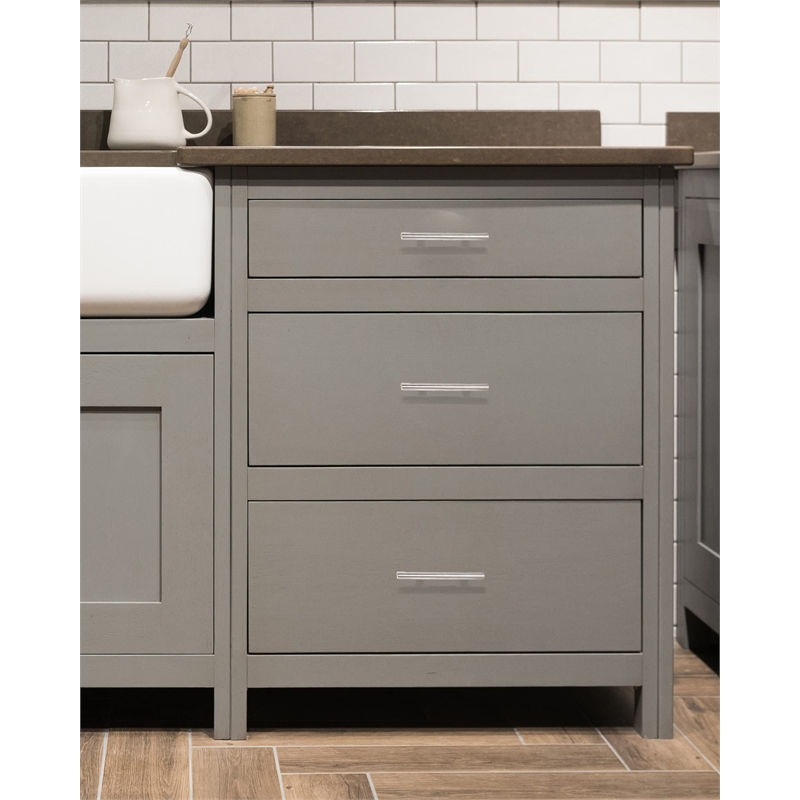 Hollow Cabinet Stainless Steel Drawer Pull in Satin Nickel 10 Pack
