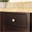 Mushroom Cabinet Knob in Satin Nickel  5 Pack