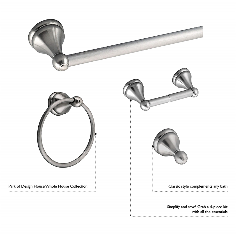 Allante Metal Towel Bar in Oil Rubbed Bronze  24 Inch