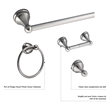 Allante Metal Towel Bar in Oil Rubbed Bronze  24 Inch