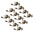 Stratford Passage Metal Door Knob in Satin Nickel  12 Pack